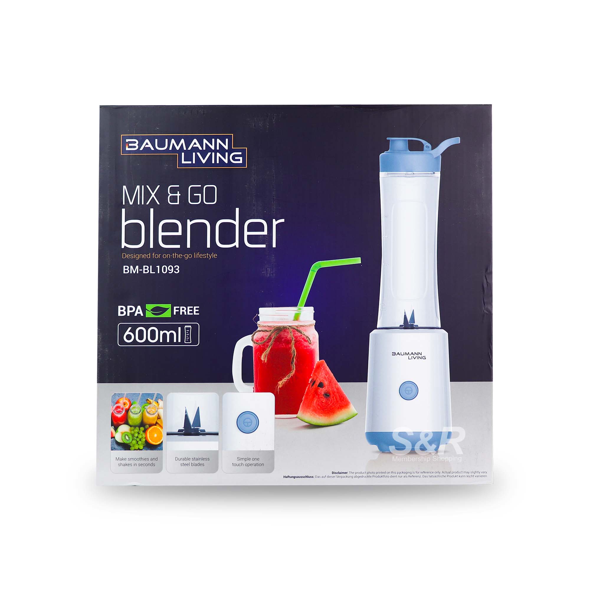 Baumann Living Mix & Go Blender BM-BL109